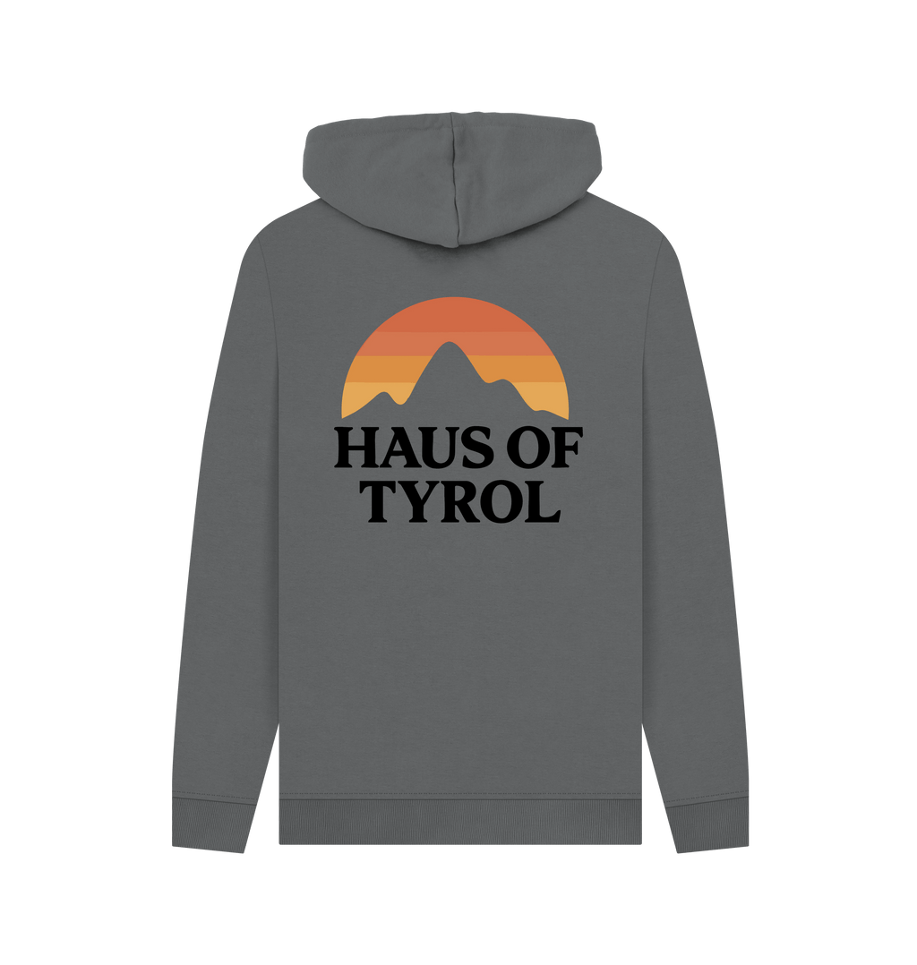 Slate Grey Printed Hoody Back