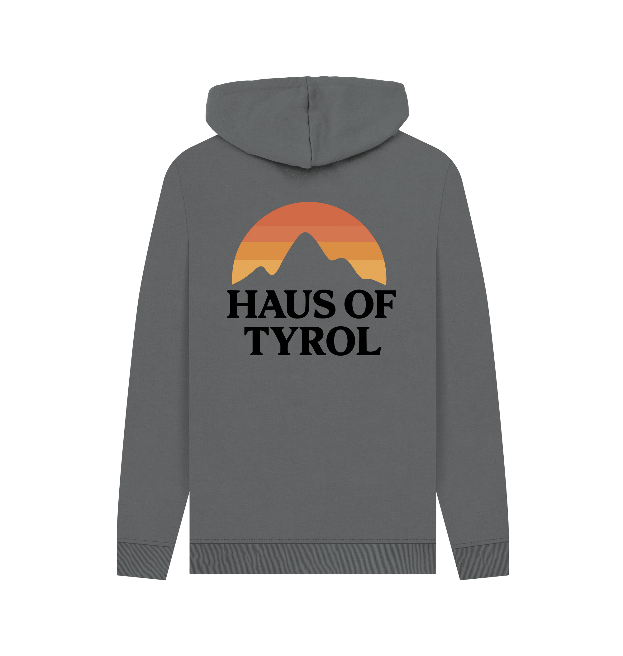 Slate Grey Printed Hoody Back