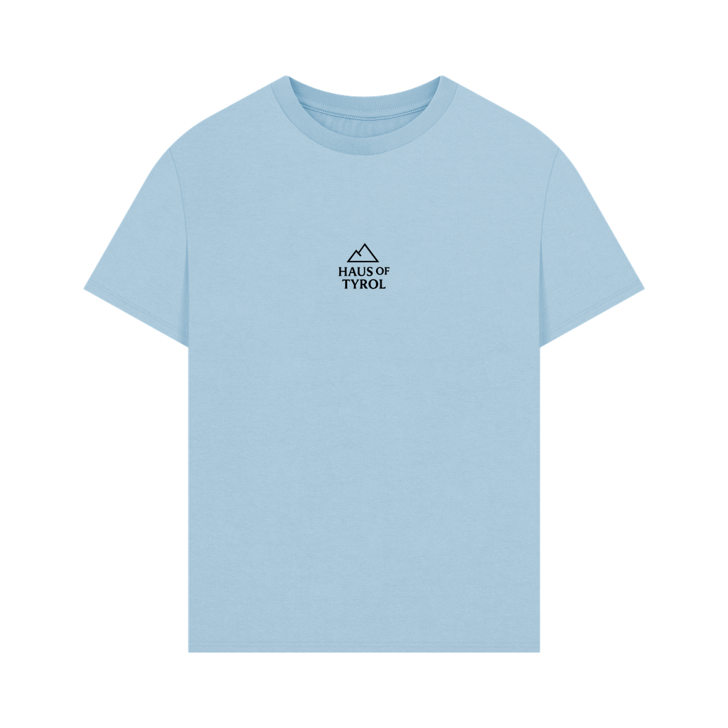 Milky Blue Printed T-shirt Front