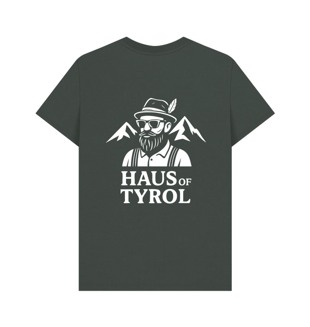 Dark Grey Printed T-shirt Back