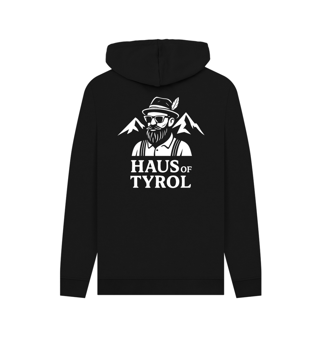 Black Recycled Hoody Back
