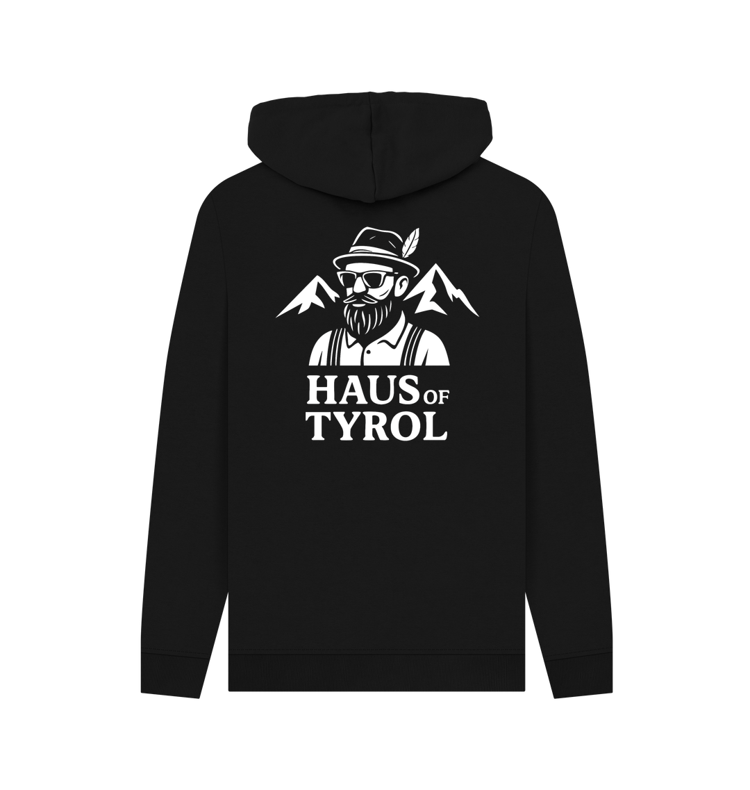 Black Recycled Hoody Back