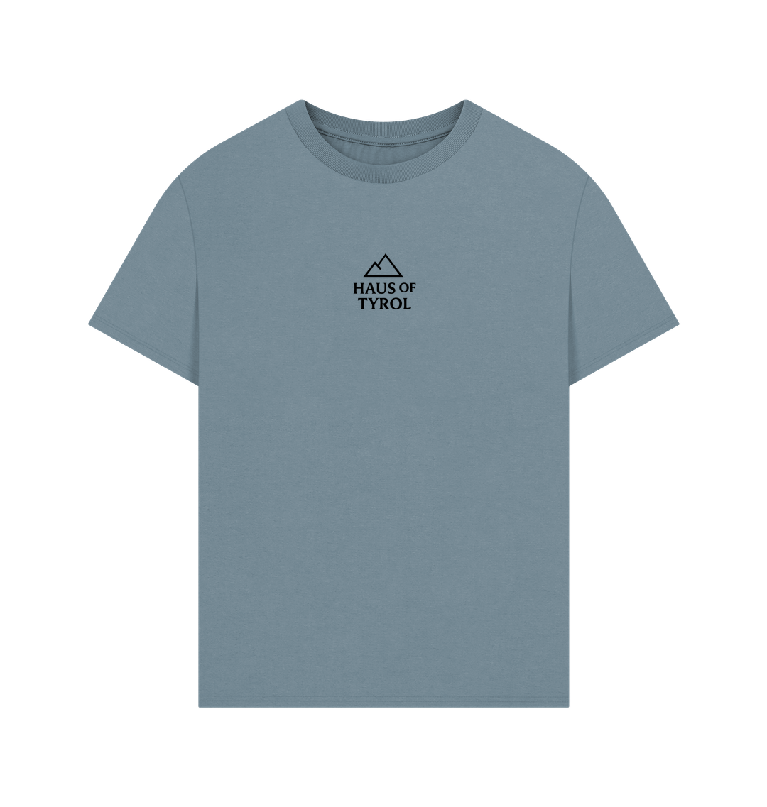 Stone Blue Printed T-shirt Front