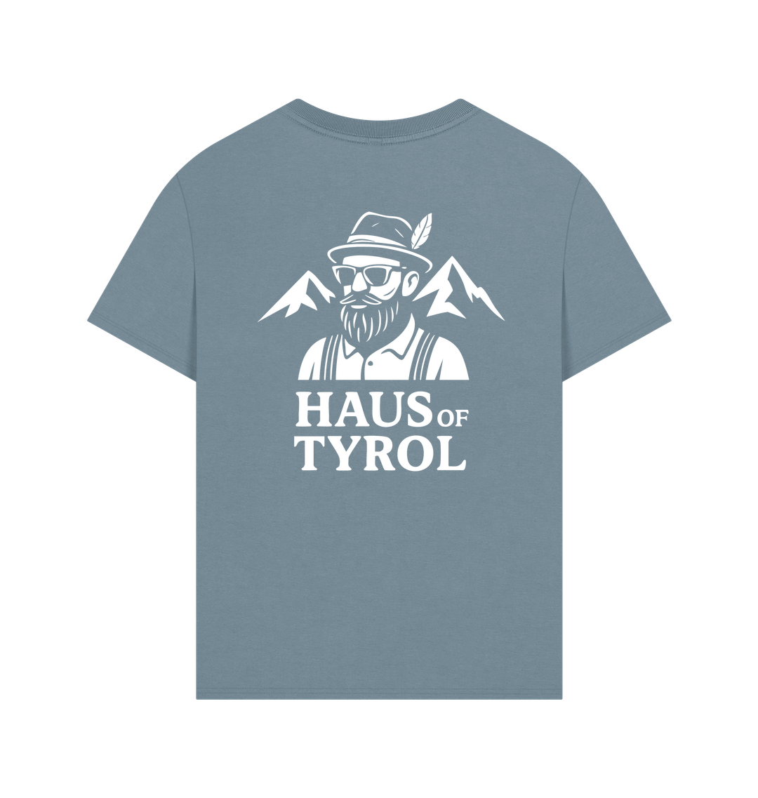 Stone Blue Printed T-shirt Back