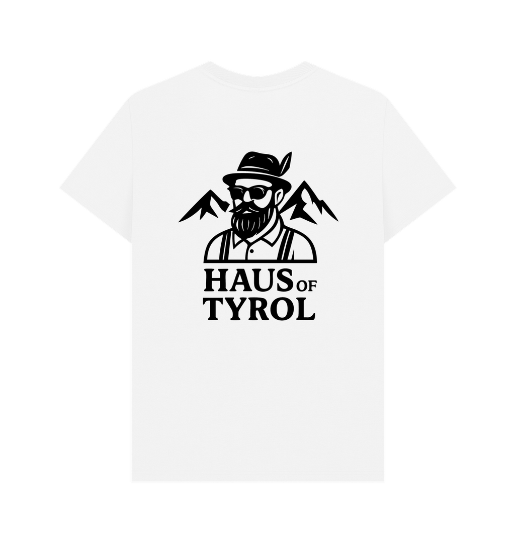 White Printed T-shirt Back