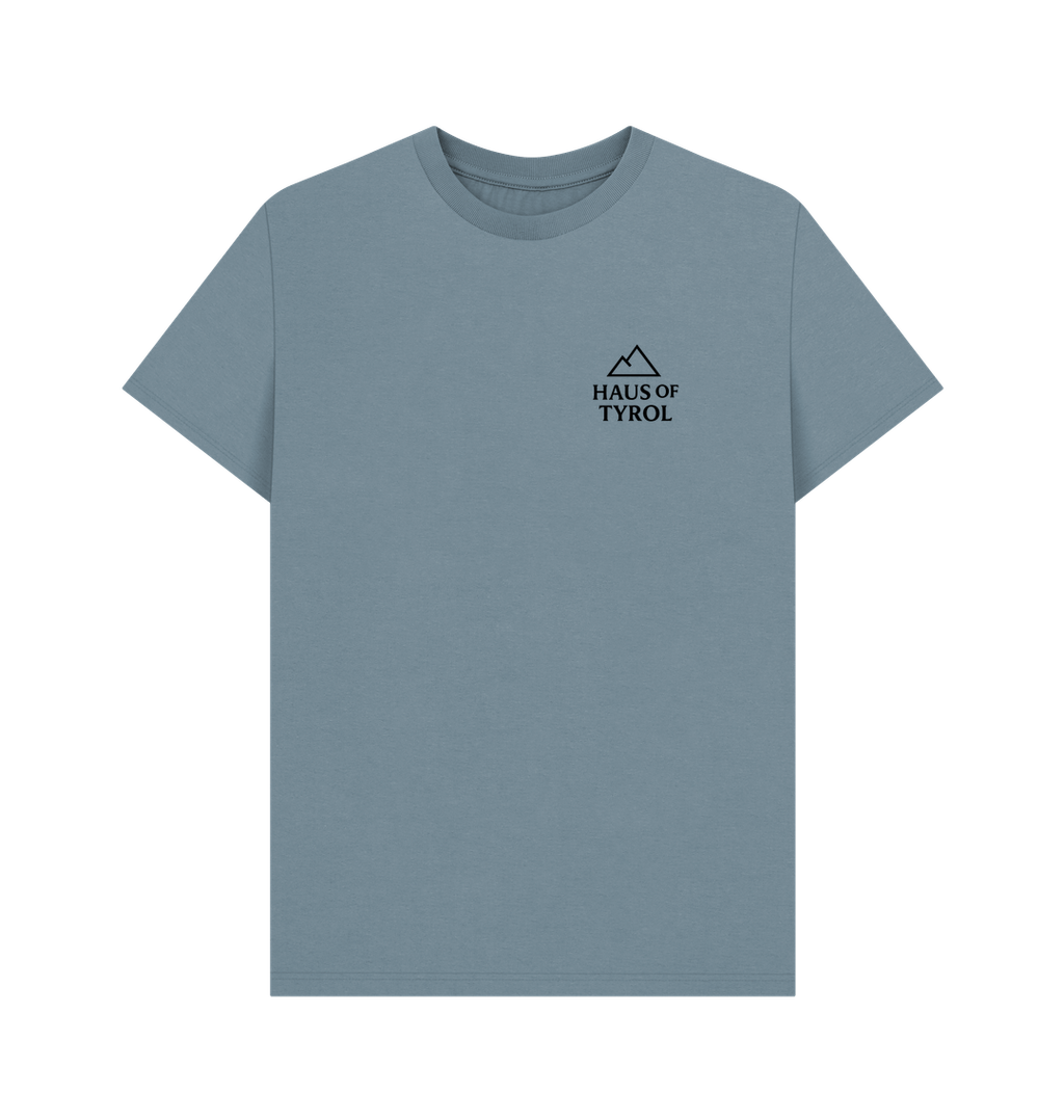 Stone Blue Printed T-shirt Front