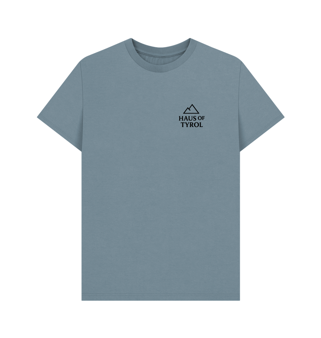Stone Blue Printed T-shirt Front