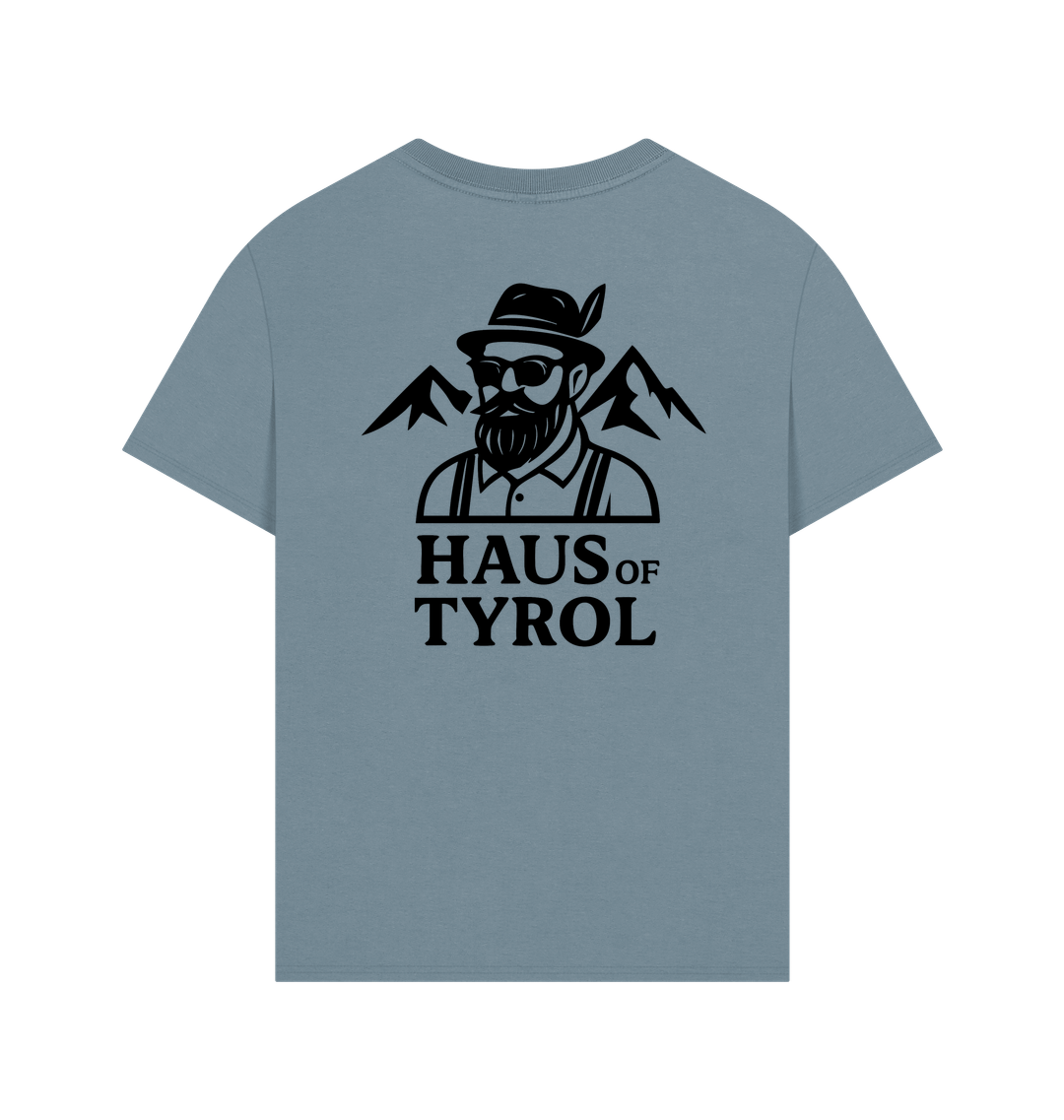 Stone Blue Printed T-shirt Back