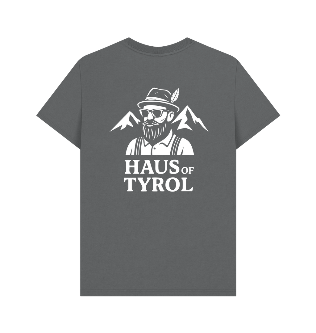 Slate Grey Printed T-shirt Back