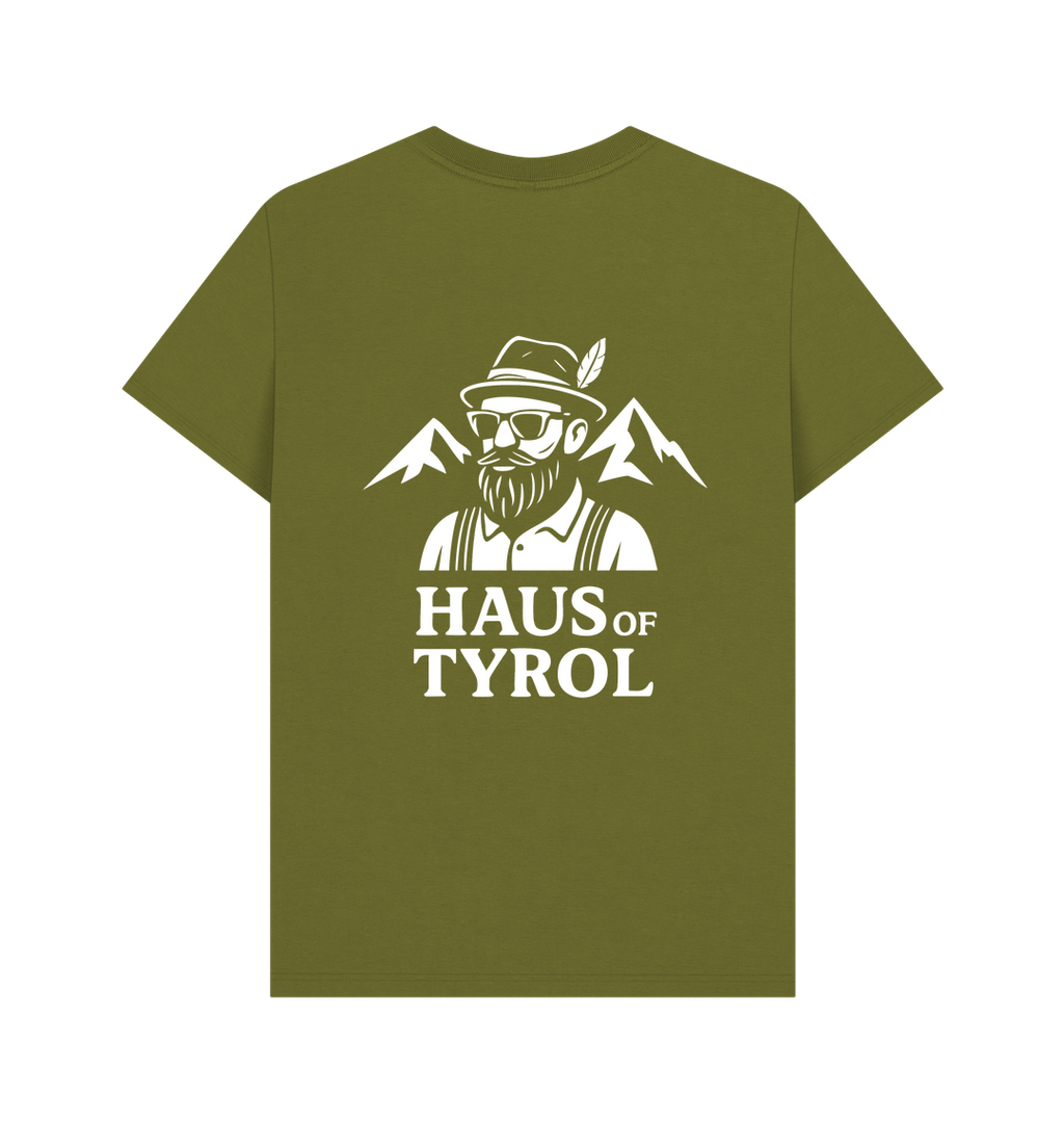 Moss Green Printed T-shirt Back