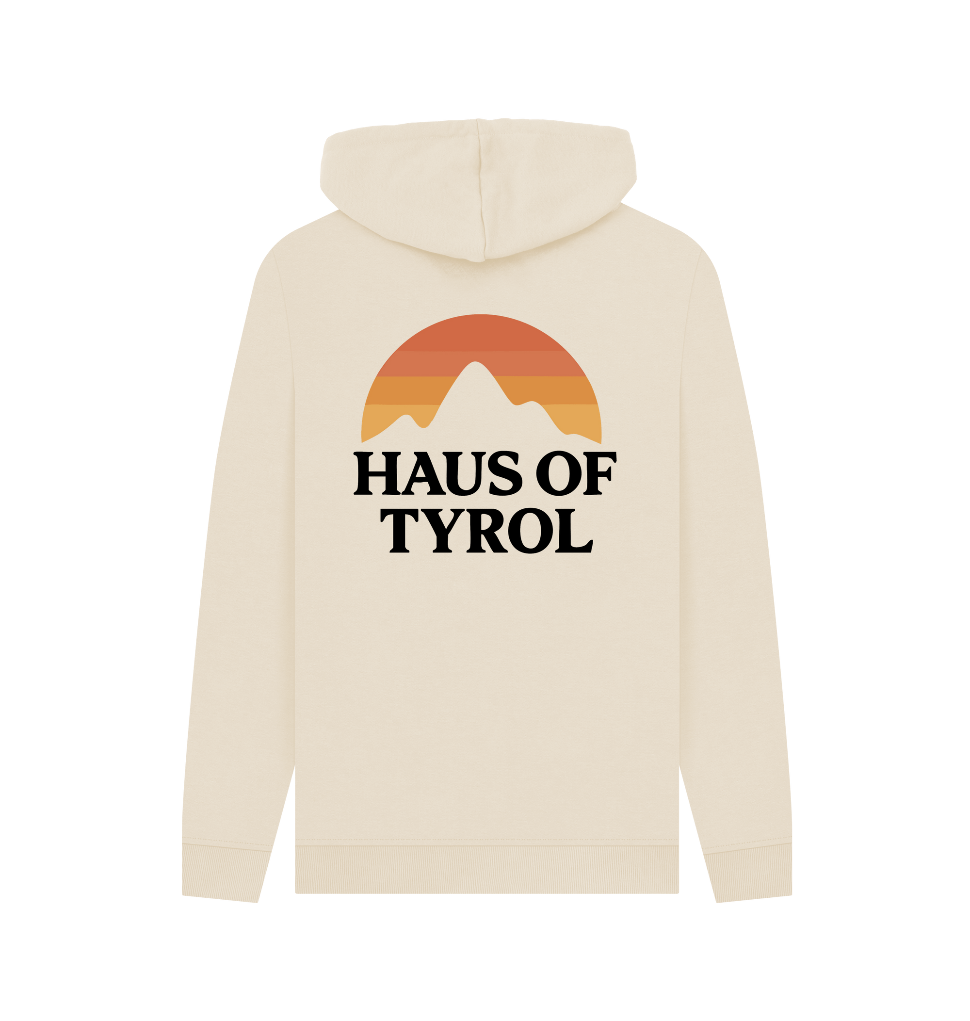 Oat Printed Hoody Back