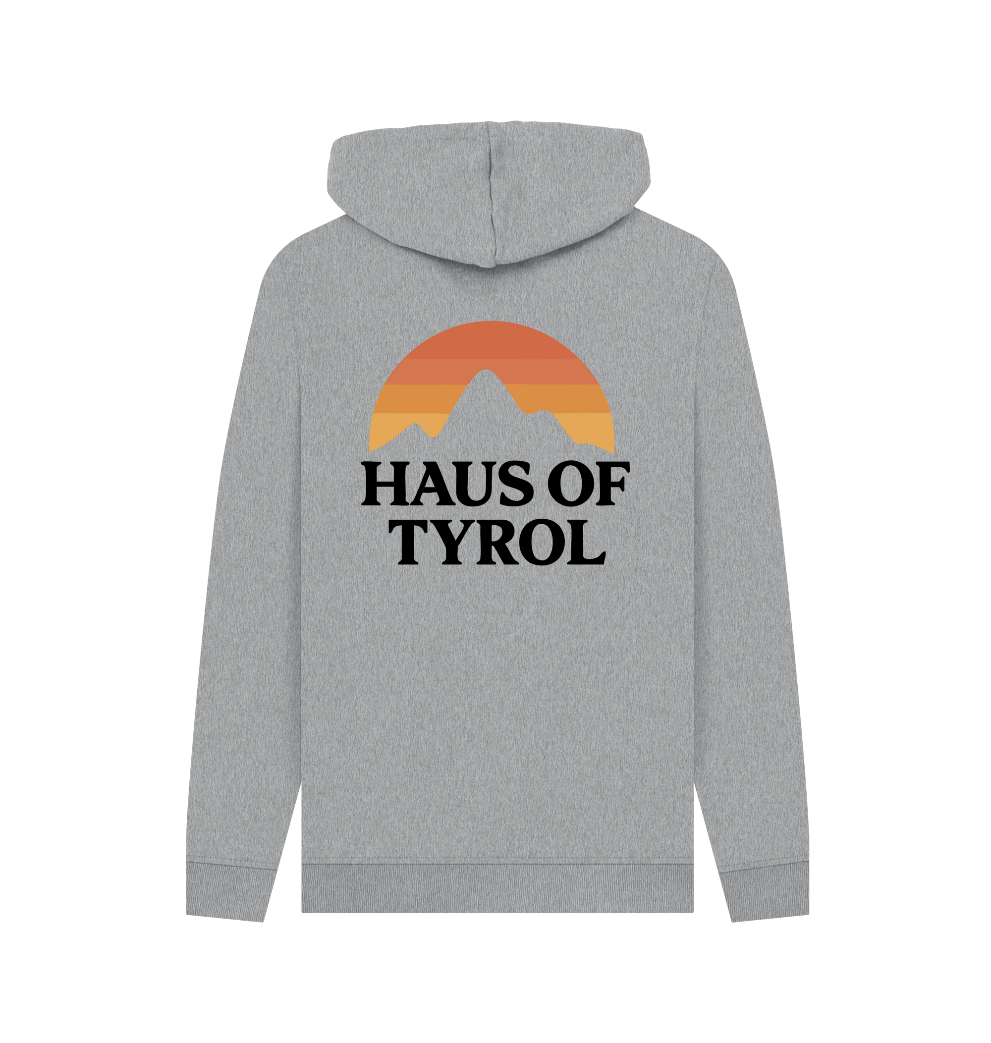 Light Heather Printed Hoody Back