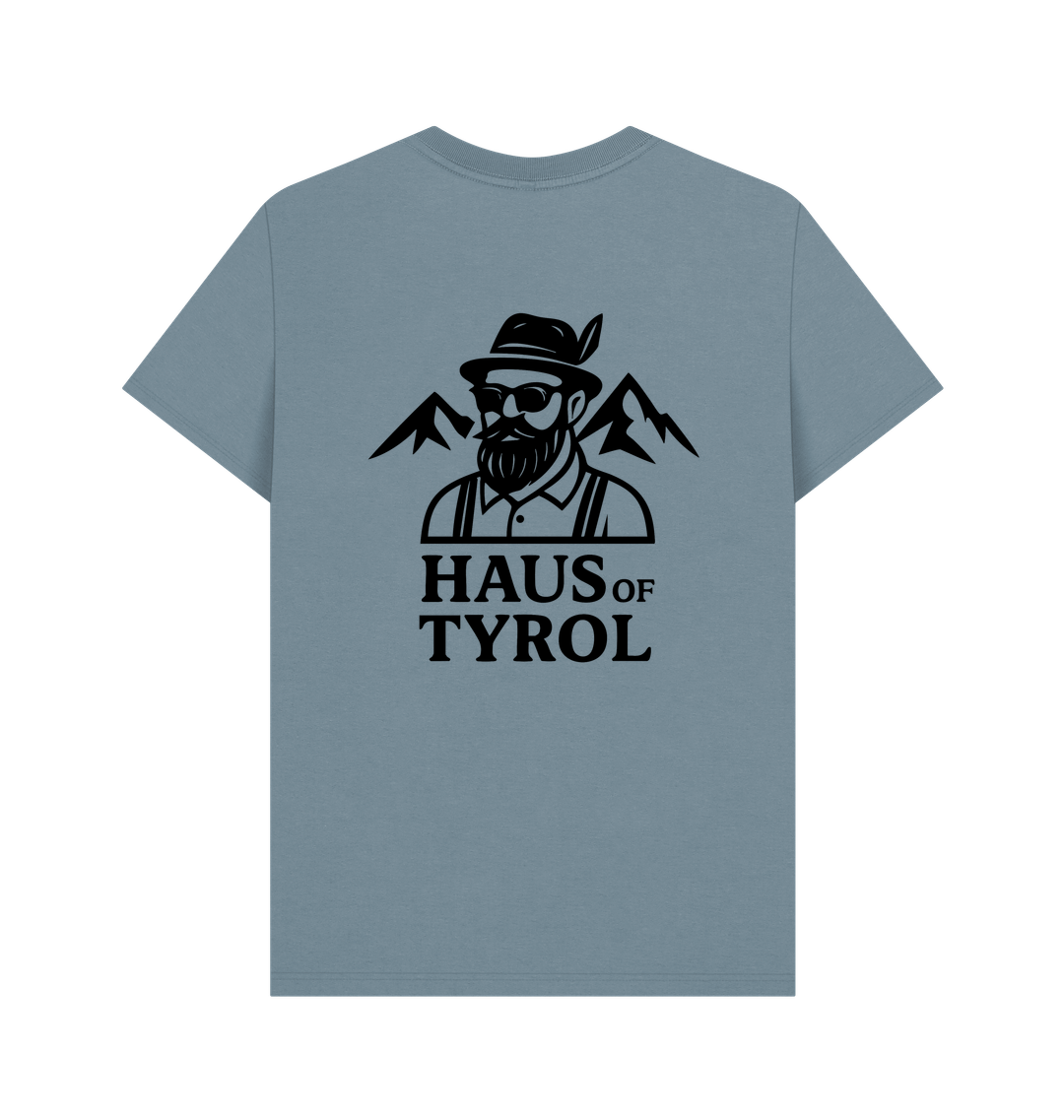 Stone Blue Printed T-shirt Back