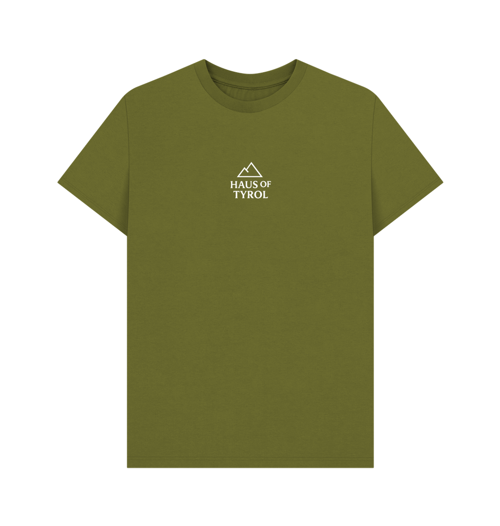 Moss Green Printed T-shirt Front