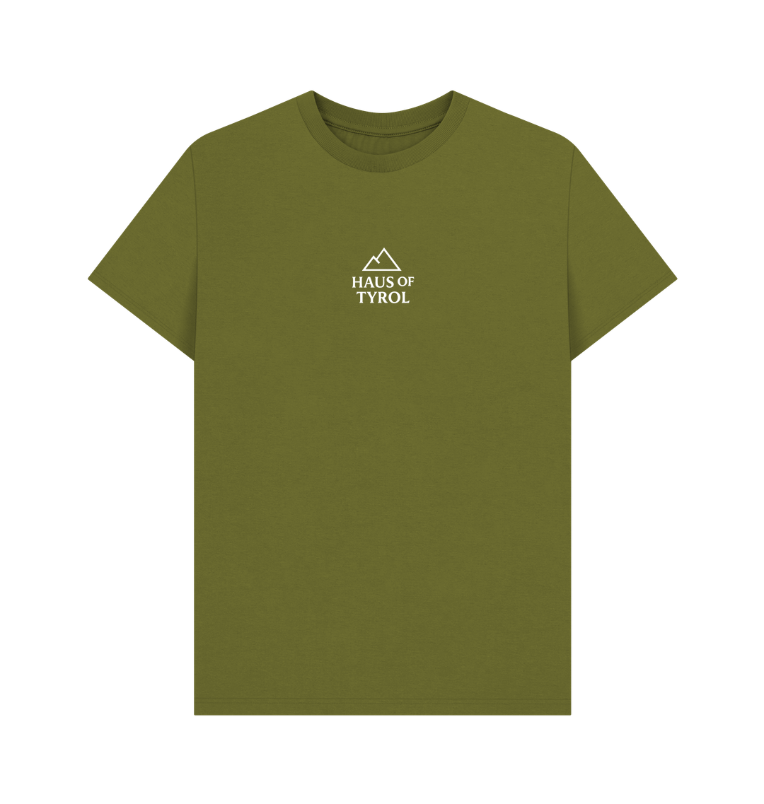 Moss Green Printed T-shirt Front