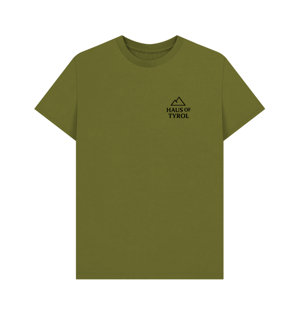 Moss Green Printed T-shirt Front