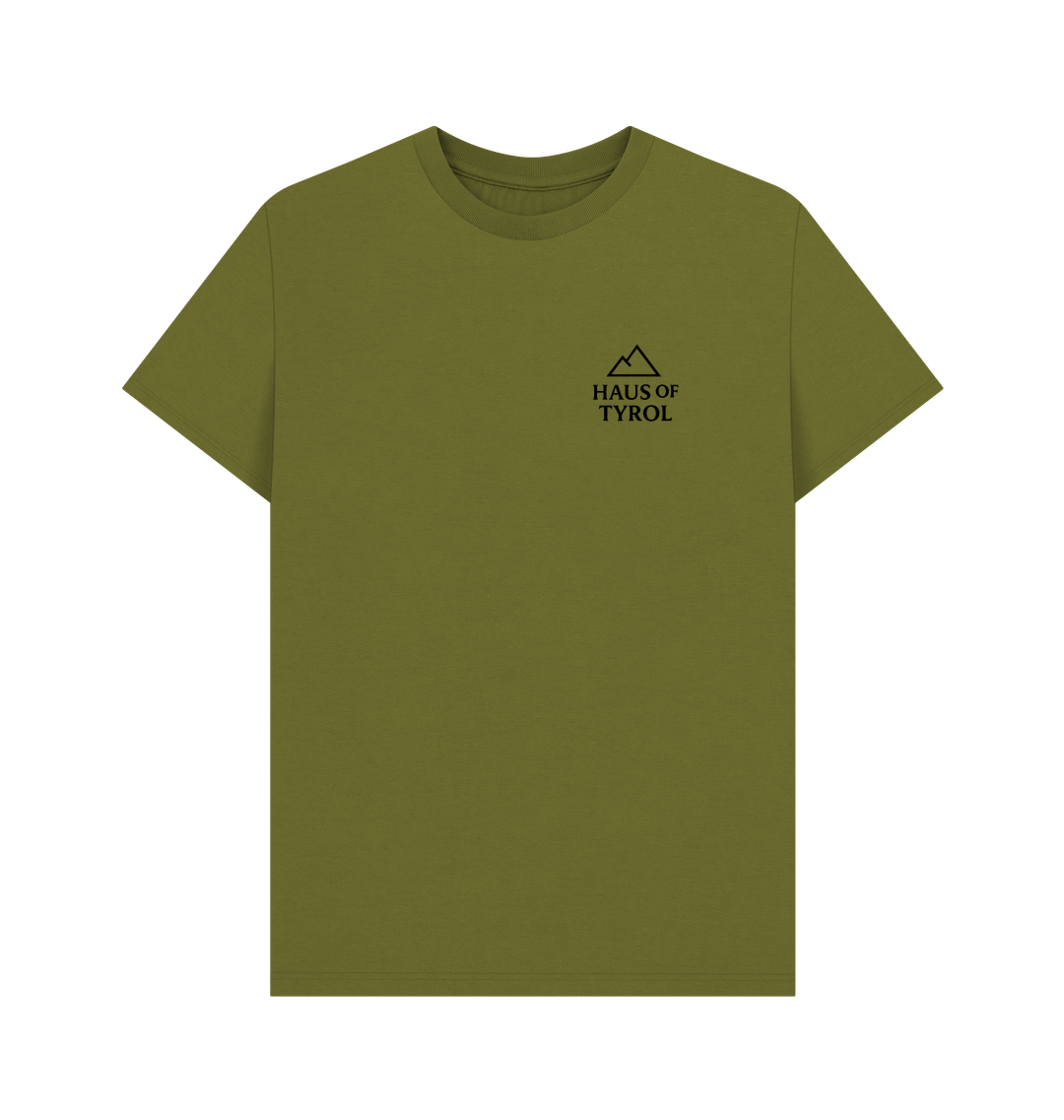 Moss Green Printed T-shirt Front