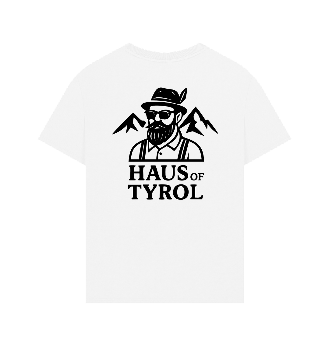 White Printed T-shirt Back