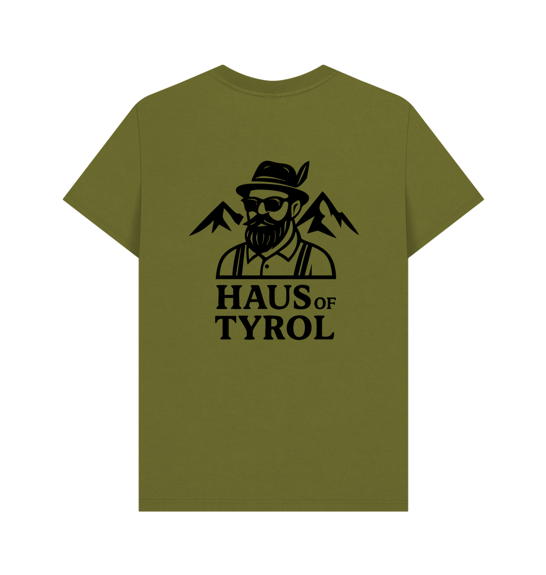 Moss Green Printed T-shirt Back