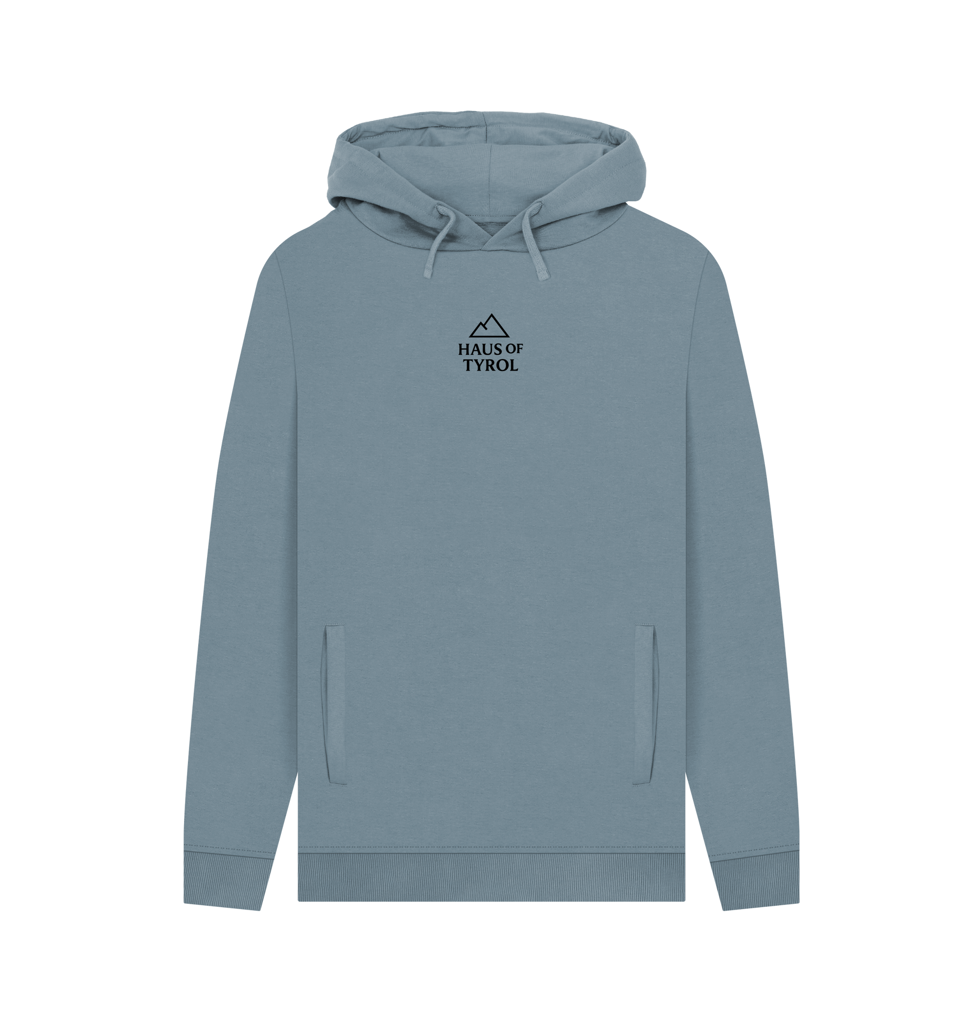 Stone Blue Printed Hoody Front