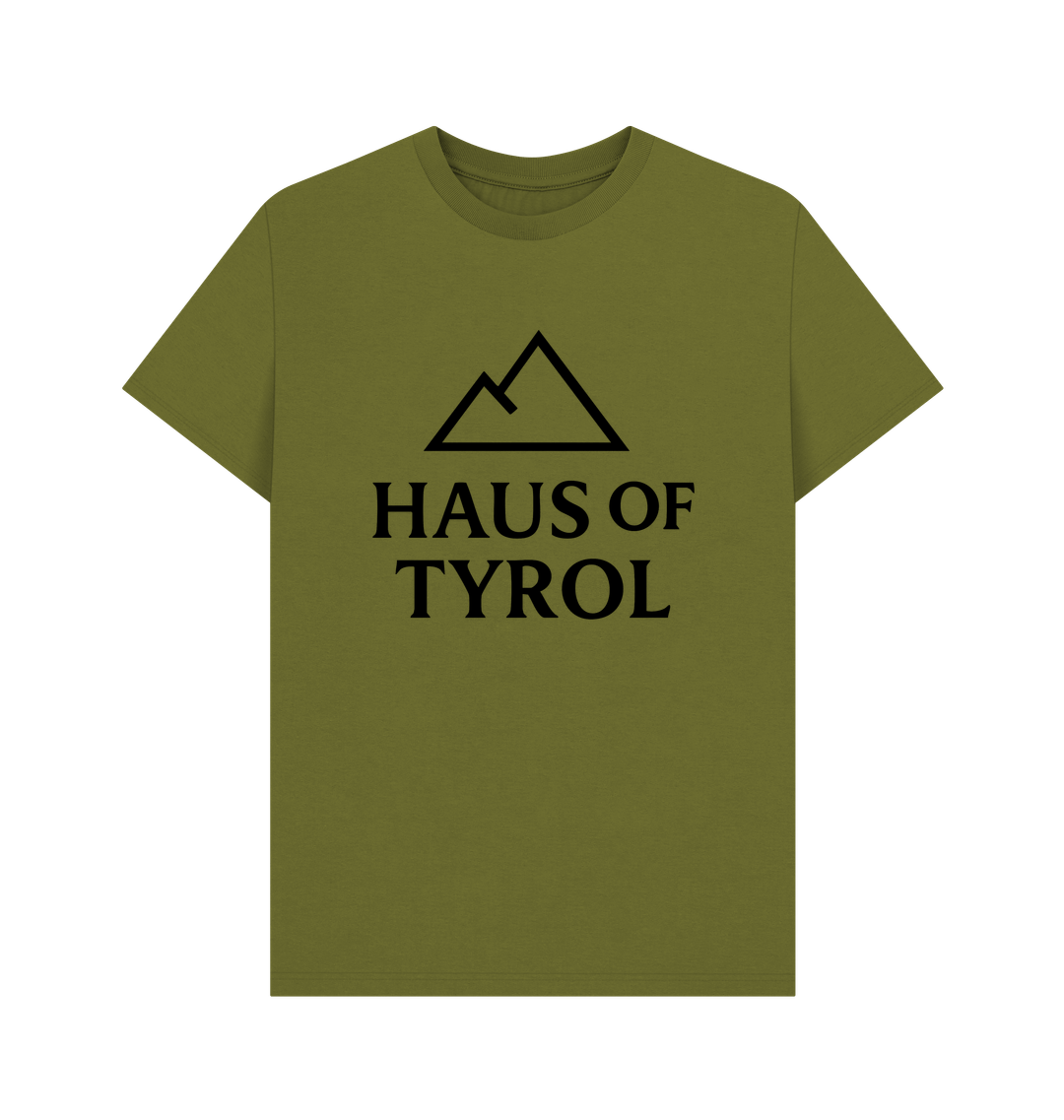 Moss Green Printed T-shirt Front