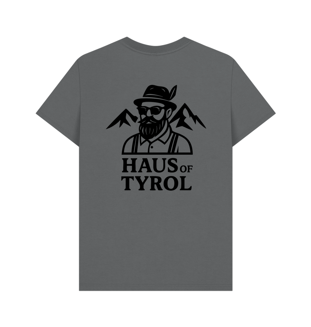 Slate Grey Printed T-shirt Back