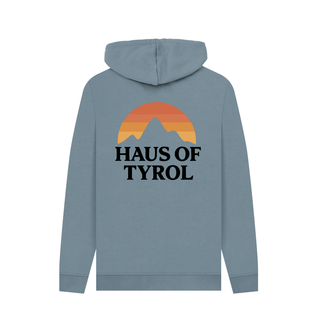 Stone Blue Printed Hoody Back