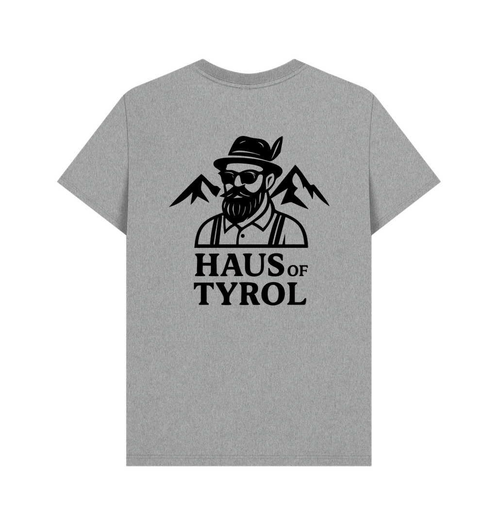 Athletic Grey Printed T-shirt Back