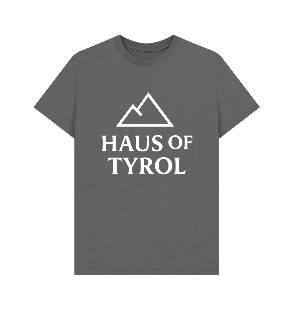 Slate Grey Printed T-shirt Front