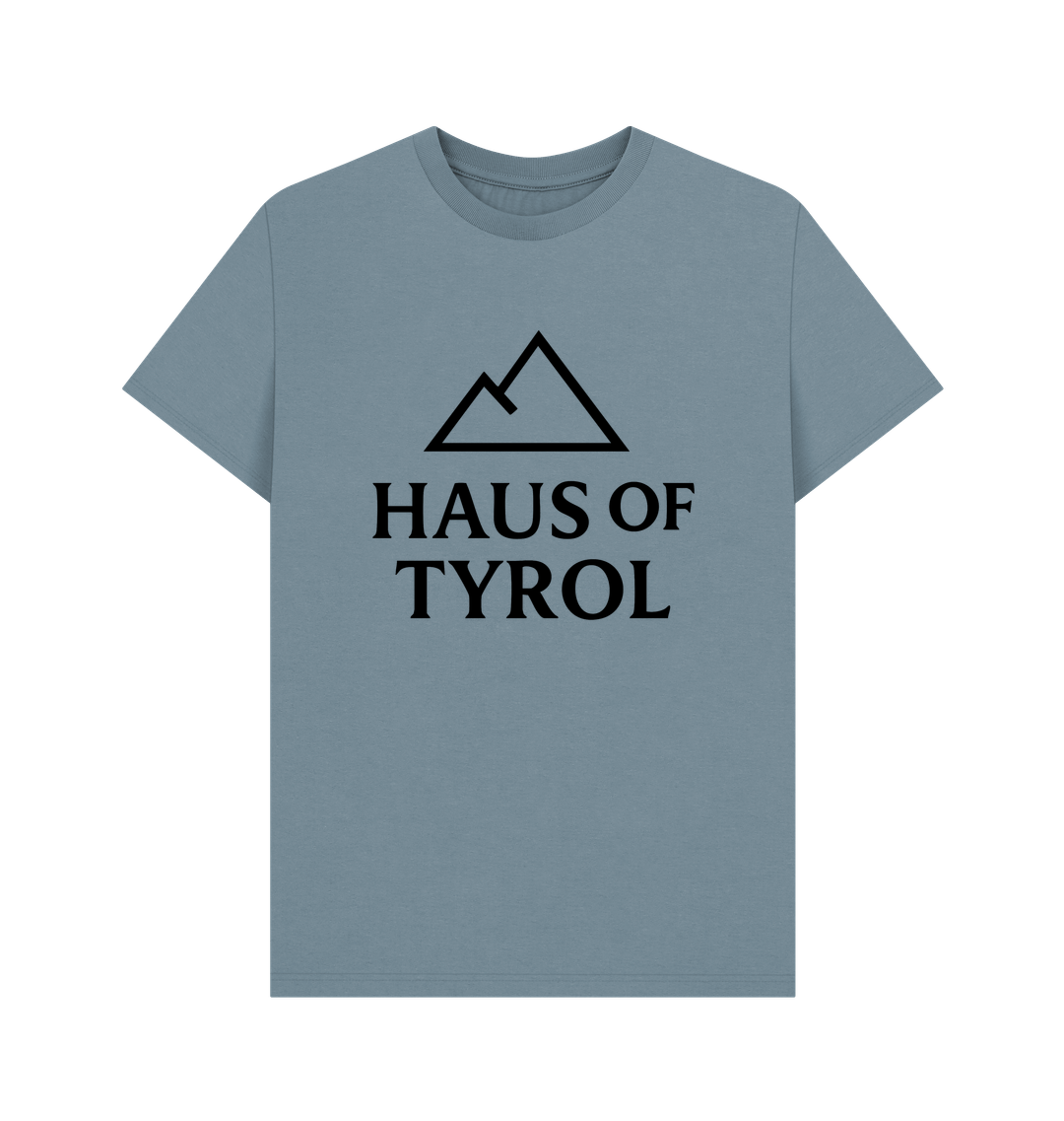 Stone Blue Printed T-shirt Front