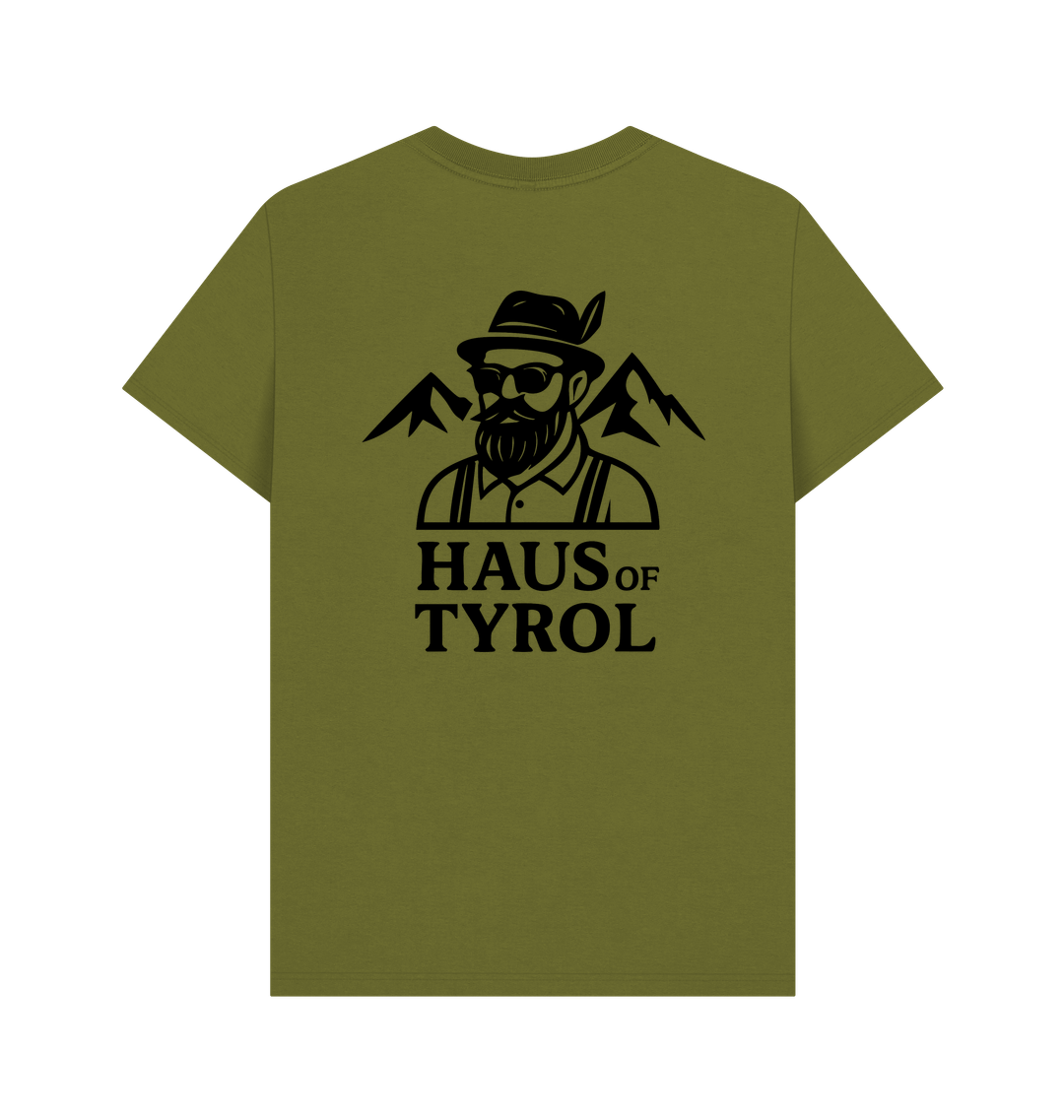 Moss Green Printed T-shirt Back