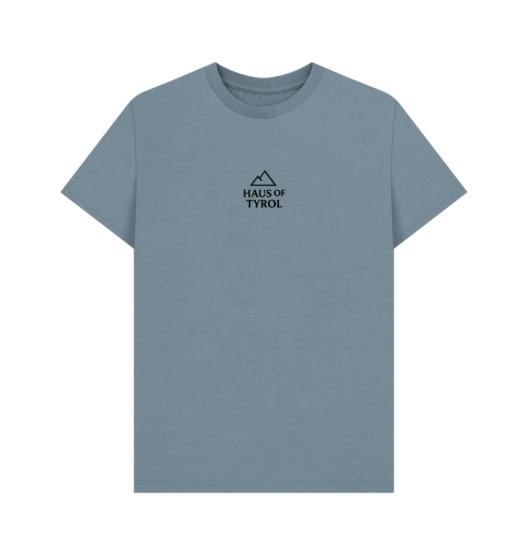 Stone Blue Printed T-shirt Front