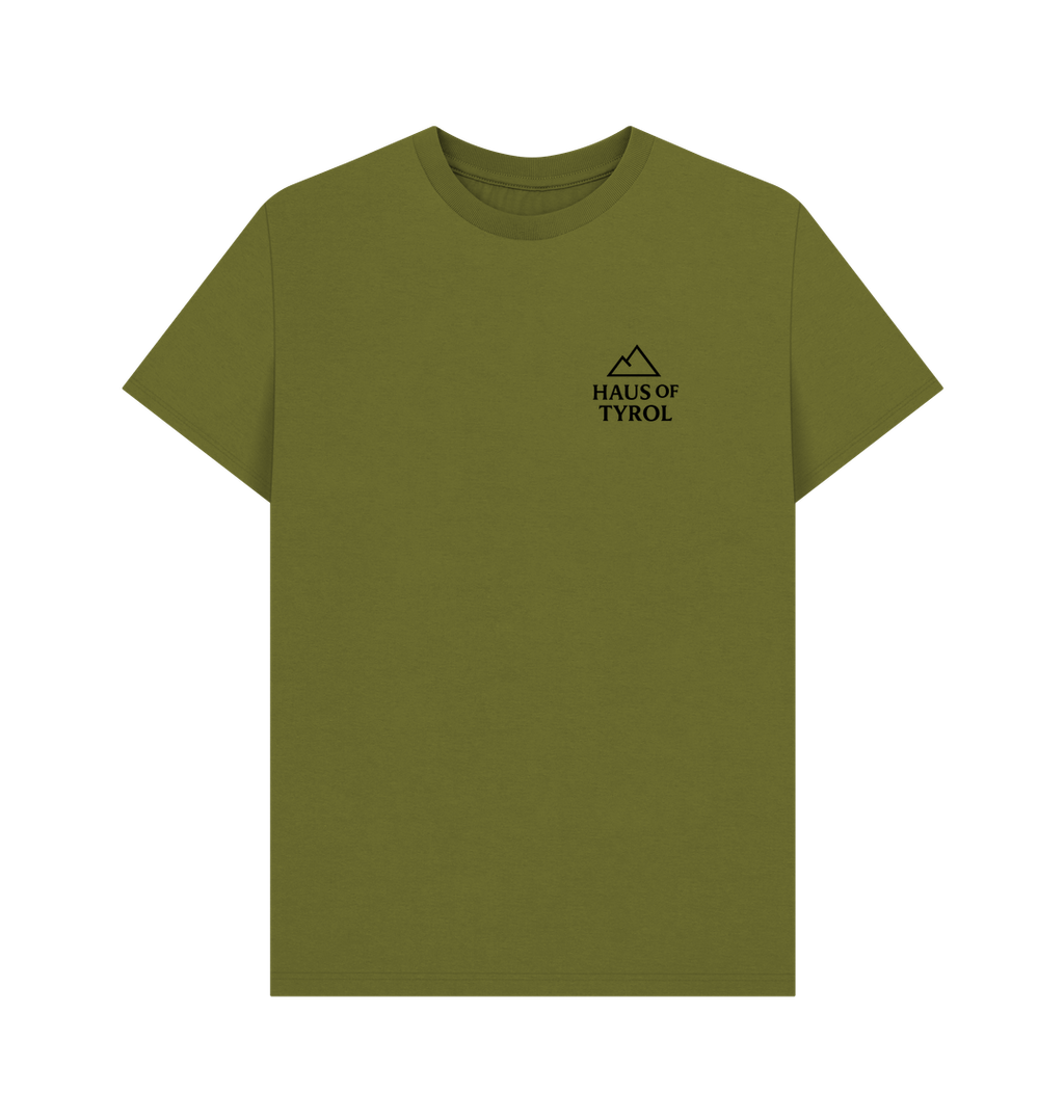 Moss Green Printed T-shirt Front