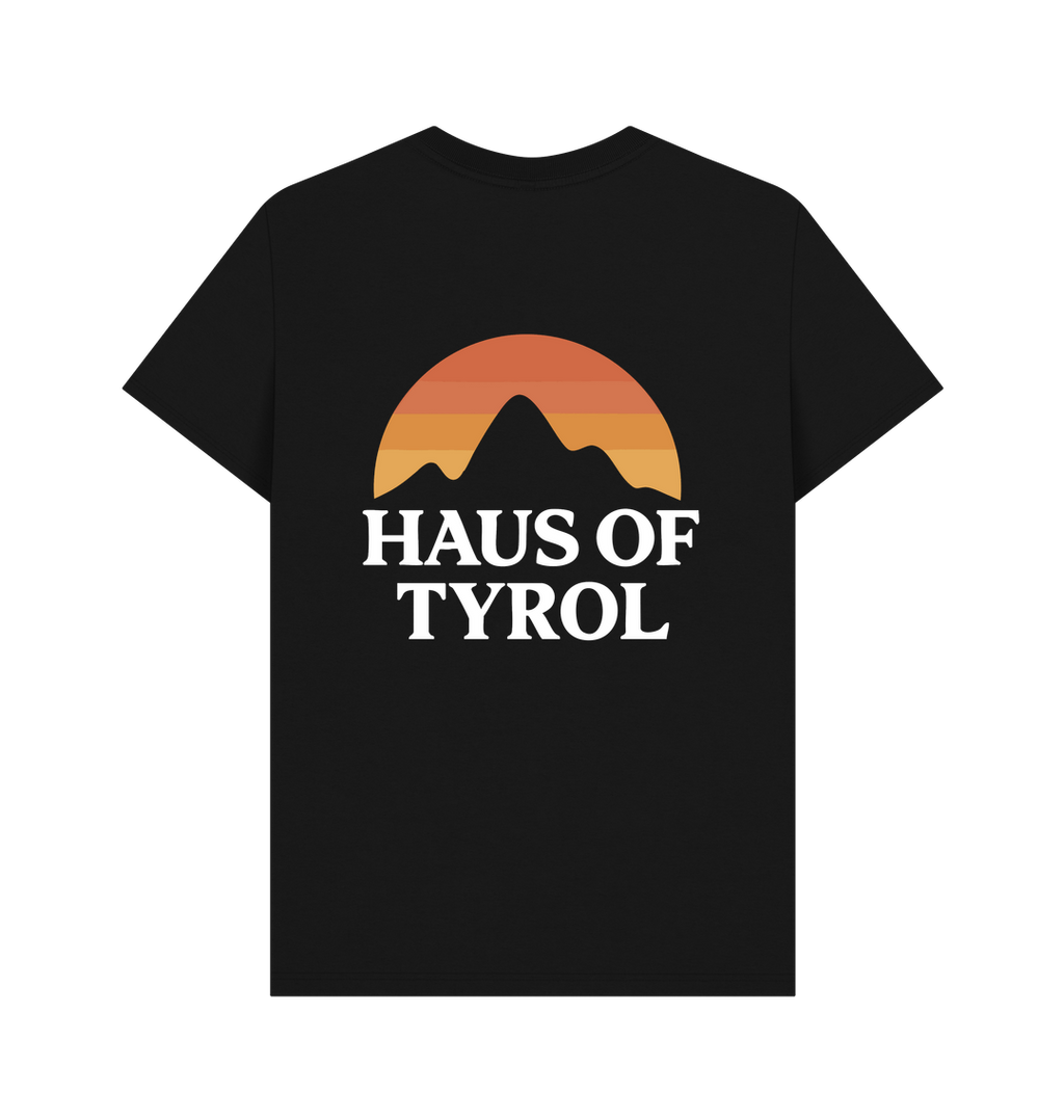 Black Printed T-shirt Back