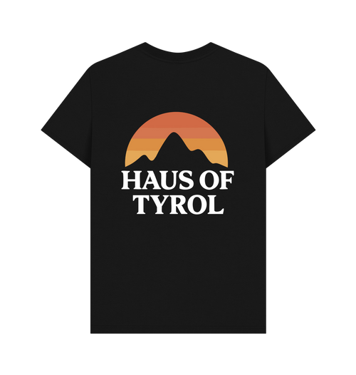 Black Printed T-shirt Back