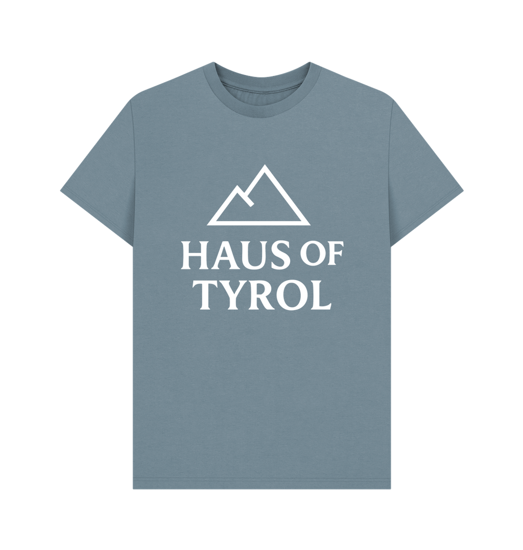 Stone Blue Printed T-shirt Front