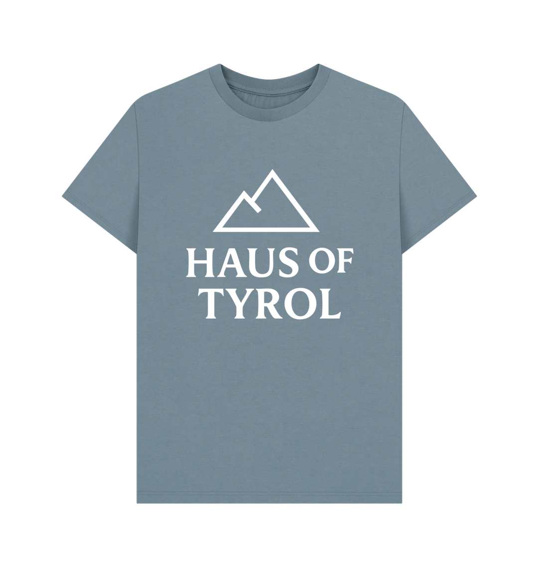 Stone Blue Printed T-shirt Front