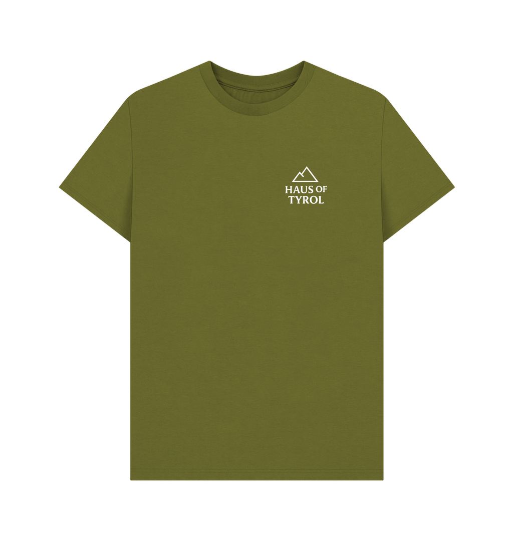 Moss Green Printed T-shirt Front