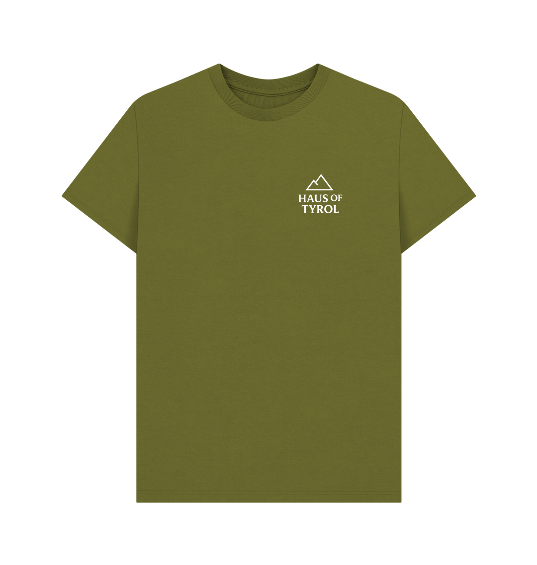 Moss Green Printed T-shirt Front