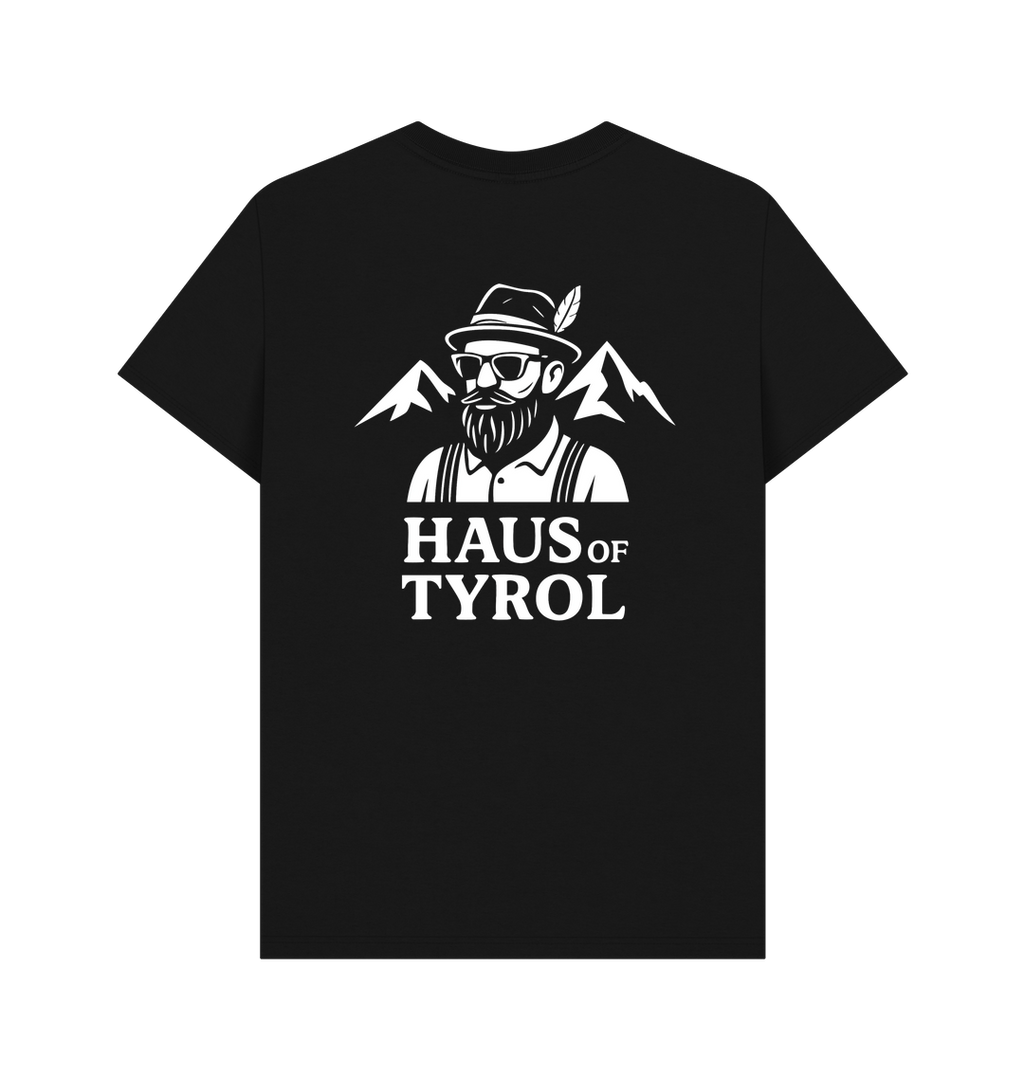 Black Printed T-shirt Back