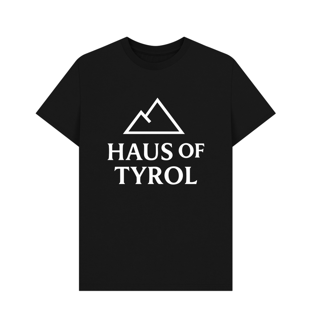 Black Printed T-shirt Front