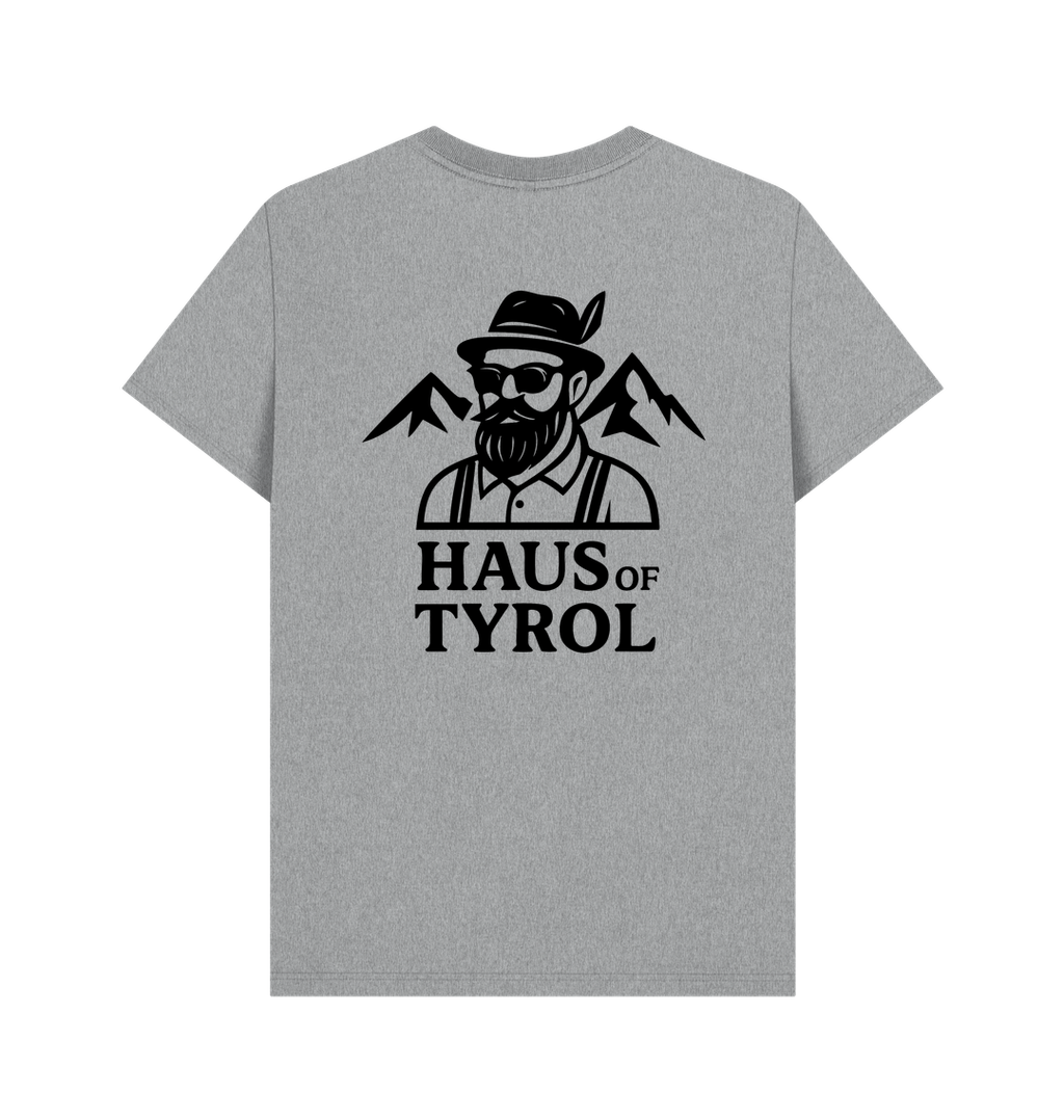 Athletic Grey Printed T-shirt Back