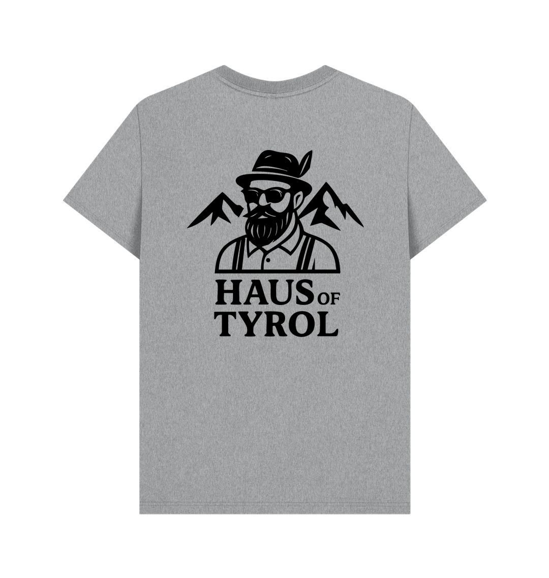 Athletic Grey Printed T-shirt Back