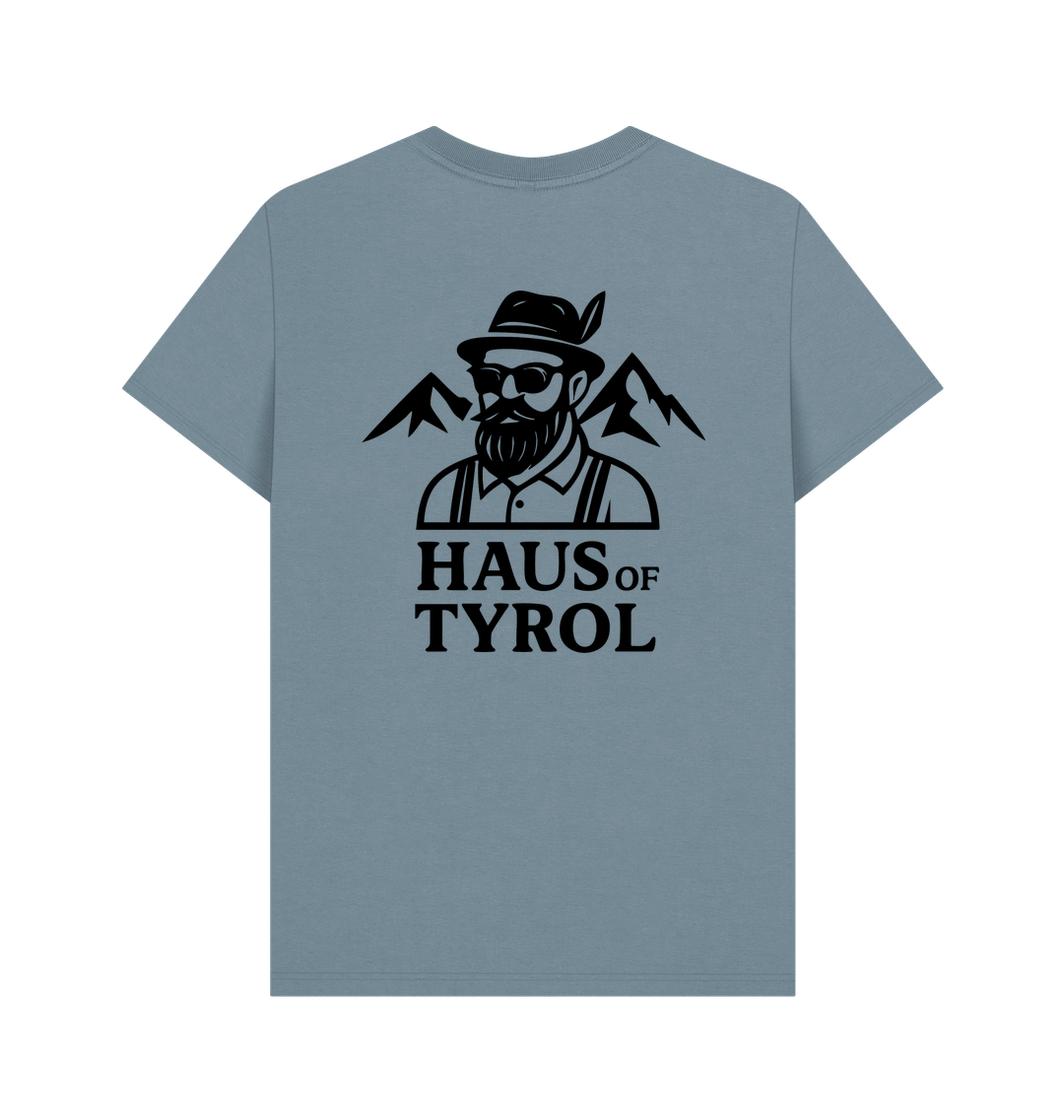 Stone Blue Printed T-shirt Back