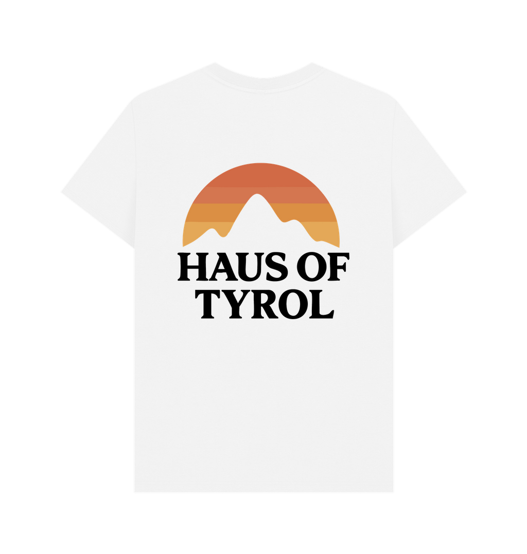 White Printed T-shirt Back