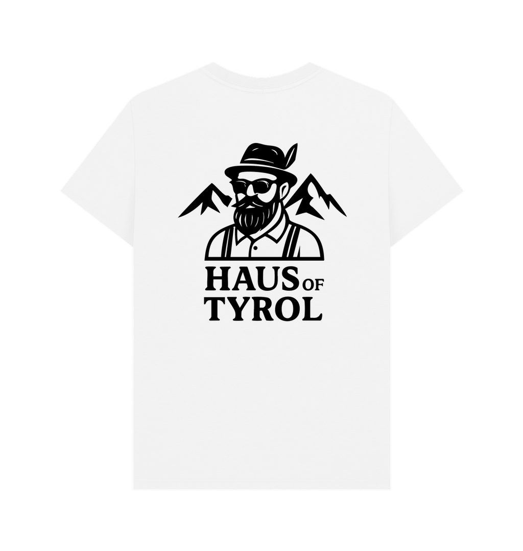 White Printed T-shirt Back