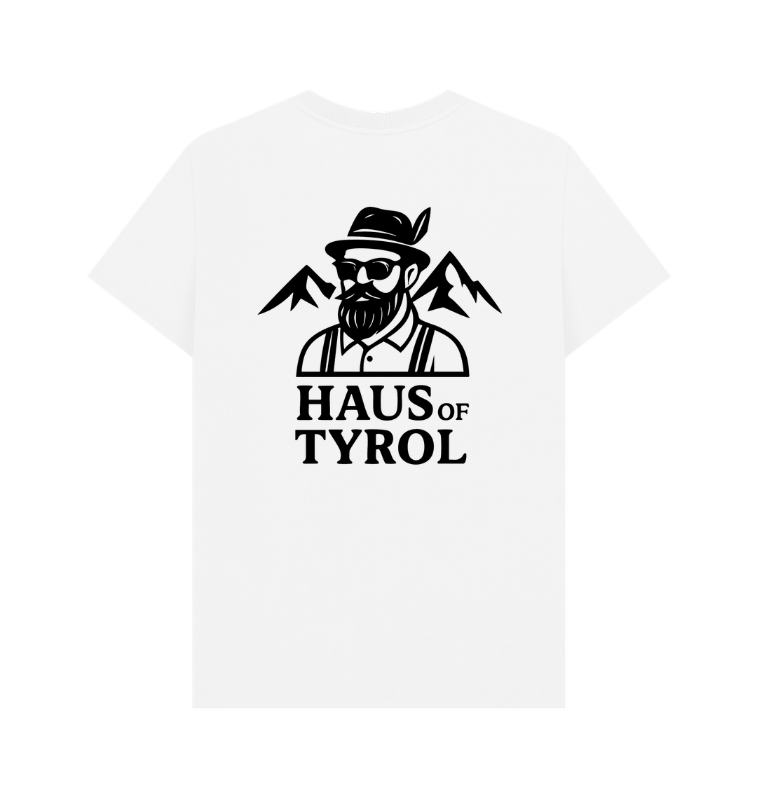 White Printed T-shirt Back