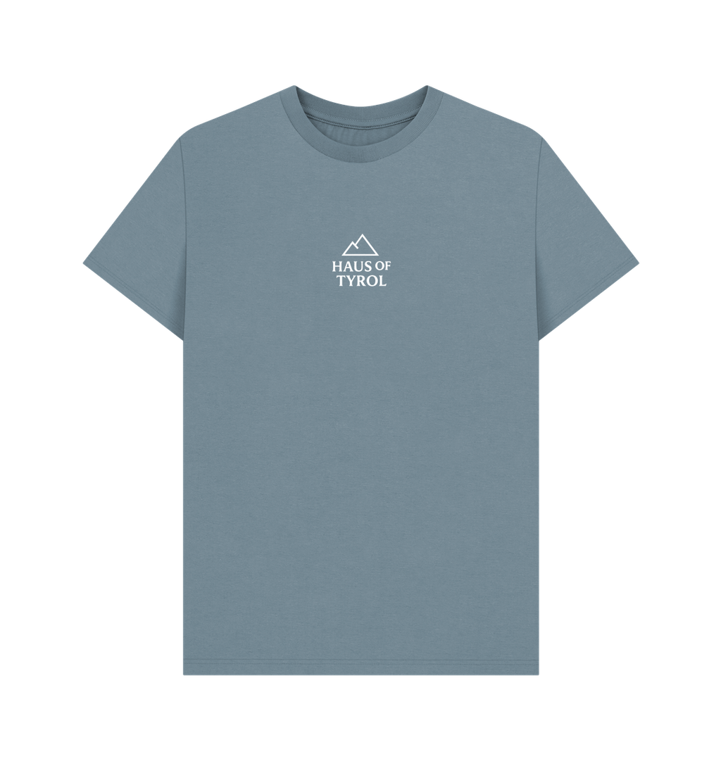 Stone Blue Printed T-shirt Front