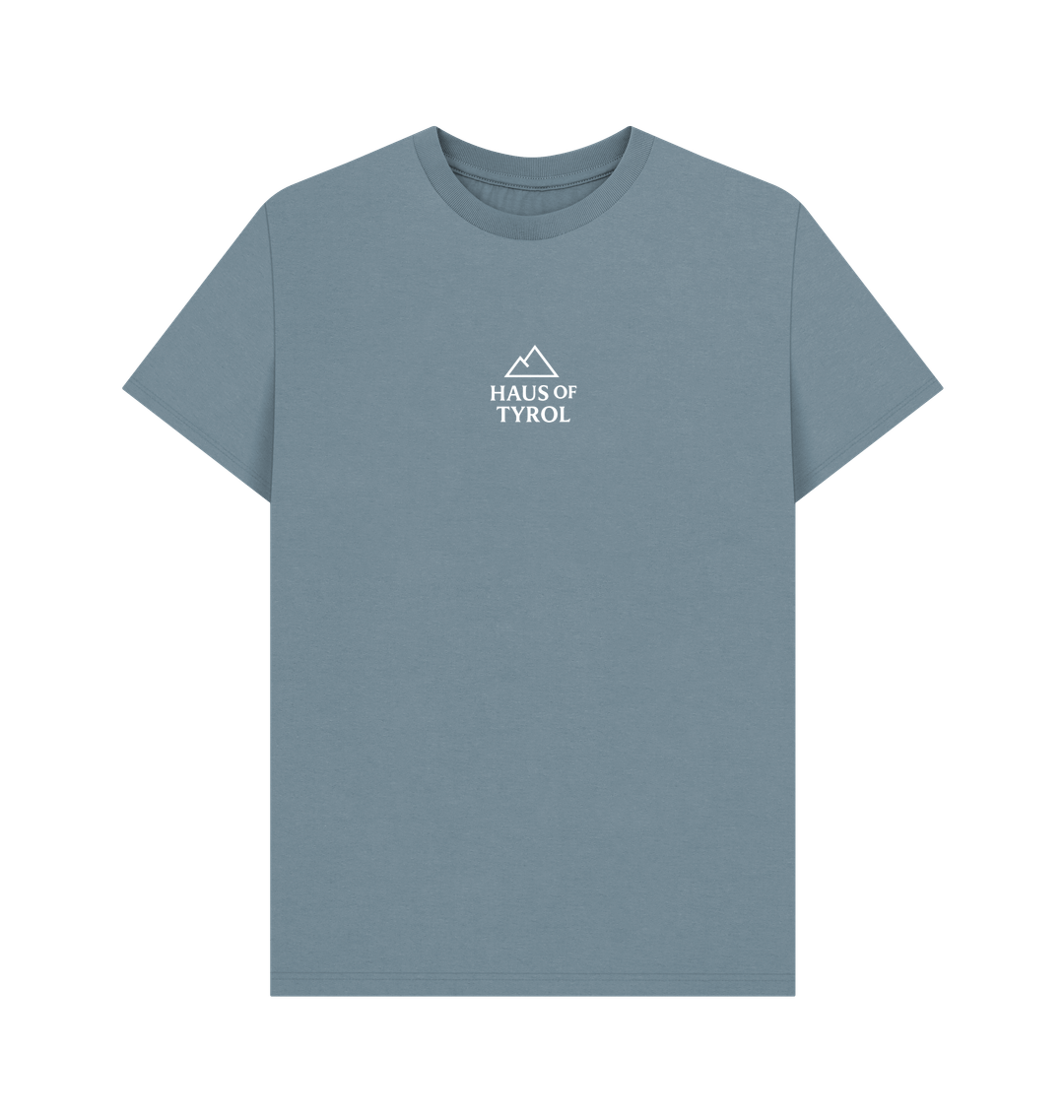 Stone Blue Printed T-shirt Front