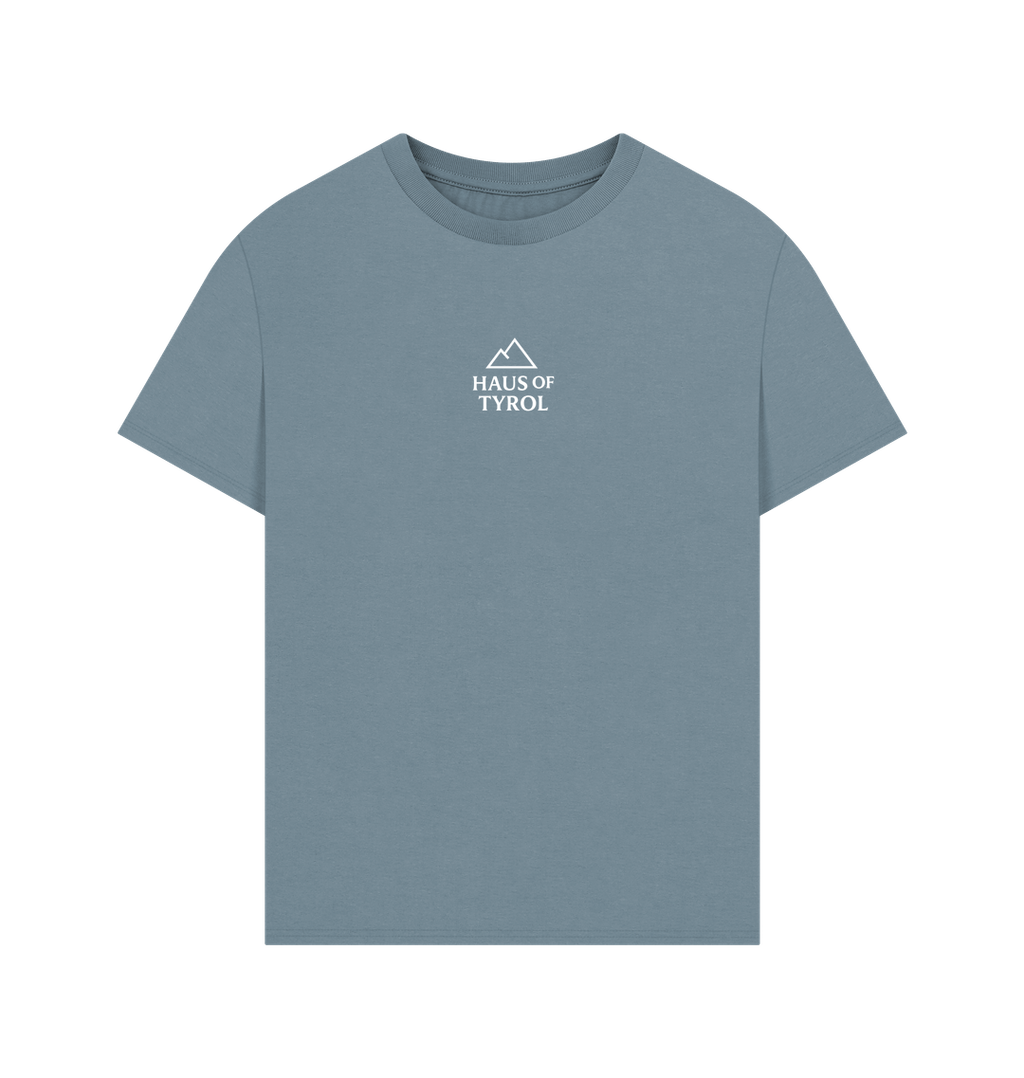 Stone Blue Printed T-shirt Front